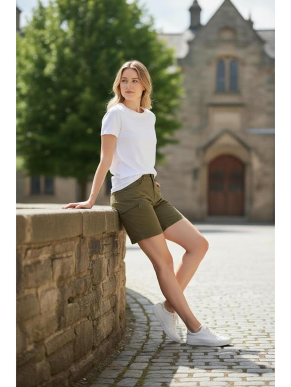 EDDIE BAUER Rainier Shorts-olive - Picture 2 of 7